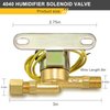 4040 Humidifier Solenoid Valve Replacement 24V,2.3W,60Hz Brass Humidifier Solenoid Valve Replace Parts:A2012-S118,B2035-S2,B2035-S5 compatible with A-prilaire Humidifier 400, 500, 600 and 700 series