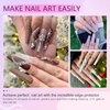 SAVILAND Liquid Latex for Nails, 15ML Latex Nail Polish Barrier Peel Off - Latex Tape Peel Off for Nails Cuticle Guard Skin Barrier Protector Nail Latex with Tweezers for Home DIY Nail Art Salon