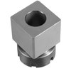 ZEONHAK ER 32 Collet Block, Hard Steel Fast Set-Up Spring Chuck Block Holder with Collet Nut for CNC Milling Lathe Engraving Tool, Square