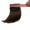 2pcs Human Hair Short Thick Hairpieces Adding Extra Hair Volume Clip in Hair Extensions 4" Brazilian Virgin Hair Topper for Thinning Hair Women and Men 2 packs Lot (Brown)