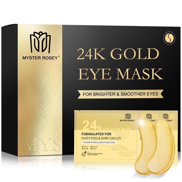 MYSTER ROSEY - Premium 24K Gold Eye Mask - (26 Pairs)