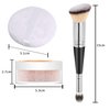 2PCS Loose Face Powder, Oil Control Minimizes Pores and Fine Lines, Loose Baking Face Setting Powder Makeup, Oil Control Soft Focus Effect Make Up, Matte Ultra Flawless Finish,8g (02# Pink Complexion)