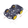 Robot Kit 4WD Robot Car Smart Chassis Kit with 4 TT Motor for UNO R3/Mega 2560/Raspberry Pi/Jetson Nano, Smart Robot Car Chassis DIY Learning Kit