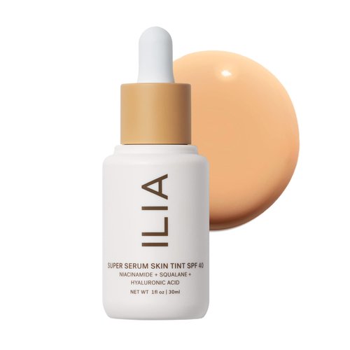 ILIA - Super Serum Skin Tint SPF 40 | Non-Comedogenic, Vegan, LIghtweight to Help Against Blue Light, + Pollution while Hydrating, Smoothing, + Refining (Ora ST6, 1 fl oz | 30 ml)