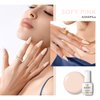 BLUESKY Jelly Nude Nail Polish - Beige Skin Tone French Manicure Nude Nail Soak Off Gel Polish,Vegan, Nail Art,DIY at Home,15ml A055P SOFT PINK