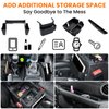 DIAMOOKY 4PCS Upgraded Center Console Organizer for Jeep Wrangler JL JLU 4xe 2018-2023 & Gladiator JT 2020 2021 2022 2023 Accessories Gear Shift Side Tray Hanging Armrest Storage Box (Not for JK/JKU)