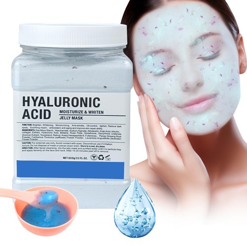 Angeland Jelly Mask for Facials Professional, Peel Off Jelly Mask for Skin Care, Natural Gel Powder Face Masks, Professional Jelly Face Mask Mask, Moisturizing & Hydrating 23 Fl Oz