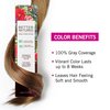 Better Natured 4NRV Medium Natural Red Violet Brown Permanent Hair Color Dye Kit (Color, Developer, Barrier Cream, Gloves, Cleaning Wipe, Shampoo and Conditioner) Color that Lasts up to 8 Weeks