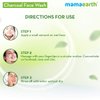 Mamaearth Activated Charcoal Face Wash | Natural & Organic | Exfoliating Daily Facial Cleanser Controls Excess Oil & Acne | 3.38 Fl Oz (100ml)