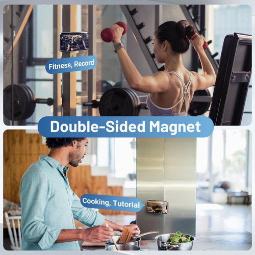 CISID Magnetic Phone Ring Holder, Dual-Sided Magnet Phone Grip Cell Phone Finger Holder for Hand Phone Kickstand for Desk Compatible for MagSafe iPhone 16/15/14/13/12 Series, Purple