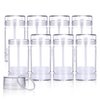8 PCS 75ml/2.5oz Plastic Deodorant Containers Empty Refillable Deodorant Stick Bottles Round Clear Twist Up Bottom Filling Lip Balm Tubes for DIY Crayon Chapstick