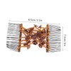 Hair Comb Wire Plate Hair Comb Water Drop Beads Magic Hair Clips Hair Comb Magic Elastic Hair Clips For Women Girls Hair Accessory(Coffee)
