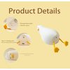HAPPYBAG LED Lying Flat Duck Night Light, 3 Level Dimmable Nursery Nightlight,Cute Lamps Silicone Squishy Light Up Duck,Rechargeable Bedside Touch Lamp for Breastfeeding Toddler Baby Kids Decor