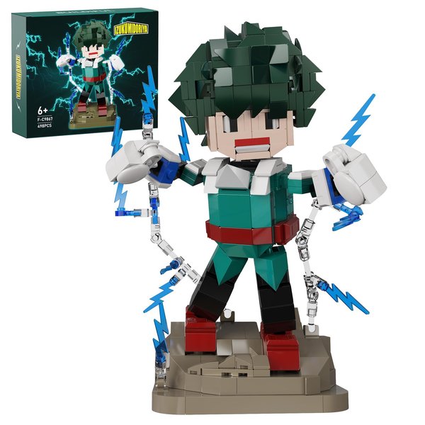 Anime Chararter Building Block Set Figures Toys Compatible with Lego, Anime Movie Birthday Christmas Halloween Toys Set for Tv Fans Friends Boys and Girls 6+ (498pcs)