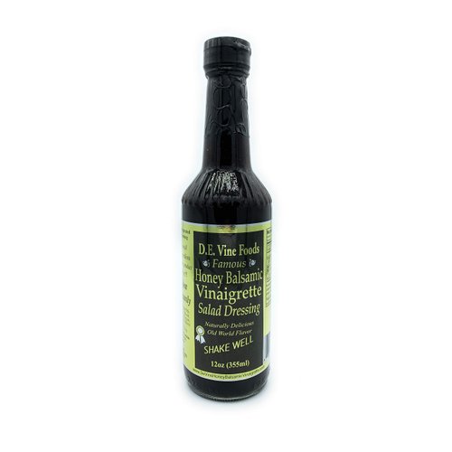 D.E. VINE Honey Balsamic Vinaigrette Dressing, 12 OZ
