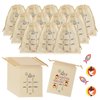 24 Set Tic Tac Toe Game Christian Religious Party Favors Supplies 240 Mini Wooden Jesus Fish Game Pieces 24 Drawstring Bags for Kids Sunday School Prize Church Carnival Back to School Rewards