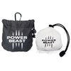POWER BEAST Refillable Chalk Ball + Bag, Boulder Chalk, Sport Chalk, Gymnastics, Rock Climbing, Bouldering, Weightlifting, Climbing, Pole Dance, Bodybuilding, Tennis, Padel, Cross Training, Gym.