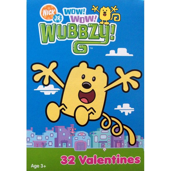 Wow! Wow! Wubbzy Valentine Cards 32 Pack