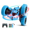 Remote Control Car,2.4GHz RC Cars Double Sided 360° Rotating RC Stunt Car with Headlights,4WD Off Road Drift RC Car Toy for Boys Aged 6-12 8-12