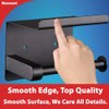 Adhesive Toilet Paper Holder with Shelf, SUS304 Stainless Steel Toilet Paper Roll Holder, Mega Roll Tissue Roll Paper Dispenser, No Drilling or Wall Mounted with Screws (Black Matte)