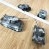 Kvvdi 4 Sets Upgrade 3D Puzzles Plastic Model Toy Tank Kit for Adults, Military Tiger Tank Model, Premium Scale Model Tanks Kits Collection