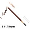 Eyebrow Pencil Longlasting Waterproof Durable Automaric Liner Eyebrow 5 Colors to Choose (5pcs, 3# Light Brown)
