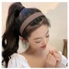 ZAHSY Non Slip Headband for Women Girls Hair Band, Teeth Comb Thin Headbands for Women For Washing Face Hair Hoops for Make Up Brown Head Band 5Pcs