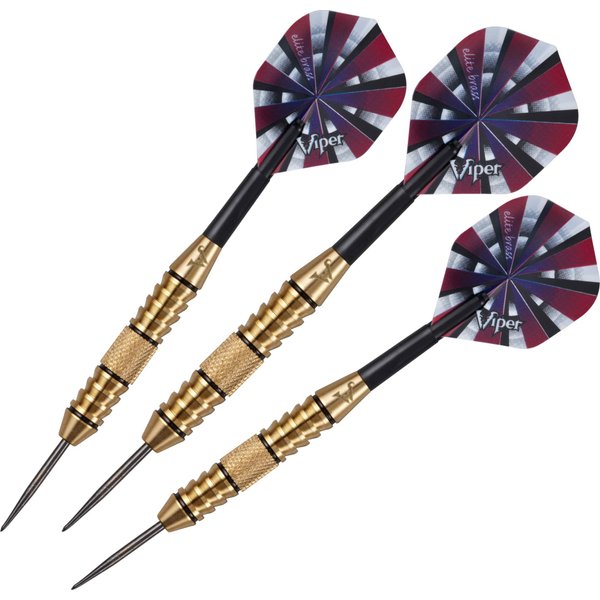 Viper Elite Brass Steel Tip Darts, 24 Grams