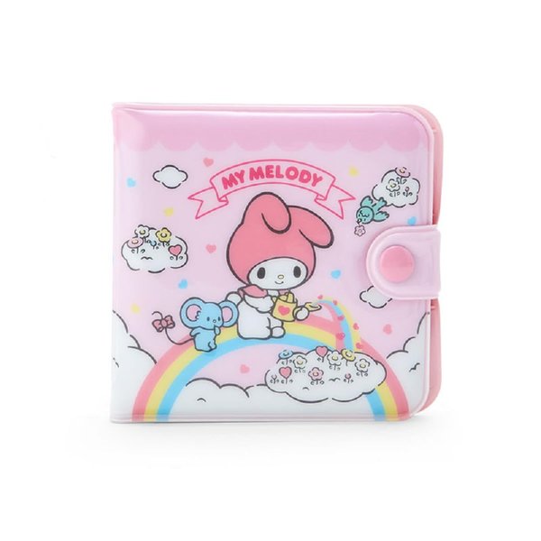 Sanrio Original My Melody Vinyl Kids Wallet Snap Button Closure Card Pocket With Kanji LOVE Sticker Original Package