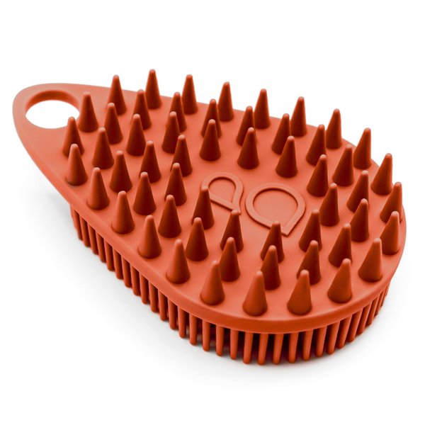 Scrub-dub™ - Premium Antimicrobial Scalp and Body Scrubber | Face Exfoliator and Scalp Scrubber for Dandruff | Loofah and Exfoliating Washcloth Replacement | Made in The USA | Sedona Red