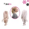 JUVABUN Claw Clip Wavy Ponytail Extension 12'-Platinum Blonde| Hair Extension Clips | Synthetic Ponytail Extension| Wavy Hair Extensions | Washable Realistic And Synthetic |human hair- Platinum Blonde