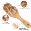 SIU Bamboo Paddle Hair Brush Detangling Hairbrush for Women, Men and Kids, Suitable for All Hair Styles - Small