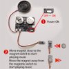 DONGKER 8M Programmable Voice Record Module,DC 5V Magnetic Control DIY Music Voice Recording Module with Speaker Can Change 3 Play Modes for Personalized Greetings Holiday Crafts Cards