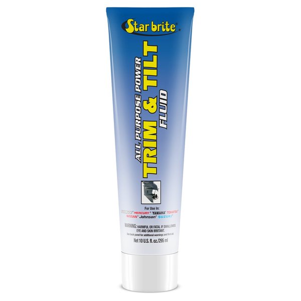STAR BRITE PRO Star Power Trim & Tilt Fluid - Super Premium All Purpose Hydraulic Fluid for Trim Tabs, Power Tilt & Steering Systems - Anti-Wear, Anti-Foam - Outboard & Stern Drive Systems (028510)
