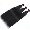 UNICE 12A Silk Yaki Straight Human Hair Weave 3 Bundles Unprocessed Virgin Real Human Hair Weft Sew in Human Hair Extensions for Women 16 18 20 inch