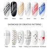 6 Colors Spider Gel, XOINLLA Painting Elastic Drawing Spider Gel , Soak off UV LED Gel Polish, Drawing Nail Gel for Line, DIY Nail Art Manicure with Draw Brush