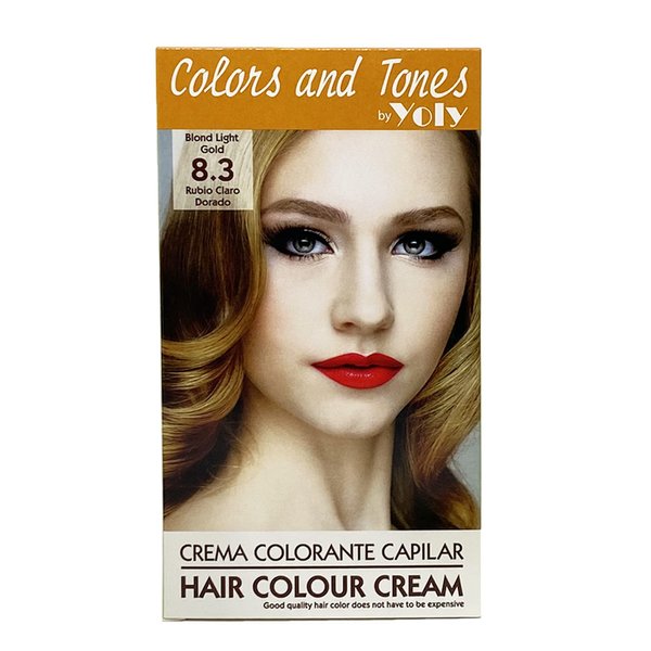 Yoly Color and Tones Permanent Hair Color Cream - 7.66 Intense Reddish Blonde - Vibrant & Luminous Color - Long-Lasting Shine - Easy Application