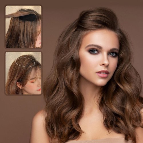 minkissy Bump It Up Volume Hair Base Set 5pcs Sponge Volume Bump Hair Clip Hair Bases Inserts Hair Pads Hair Styling Clip Hair Accessories