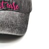 Waldeal Women's Embroidered Camping Hair Don't Care Hat Adjustable Baseball Cap Black