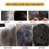 Bubble Hair Dye Shampoo,Natural Plant Hair Dye, Pure Plant Extract for Grey Hair Color Bubble Dye Plant Bubble Hair Dye Shampoo 20ml 10packs/Box (Natural Black)
