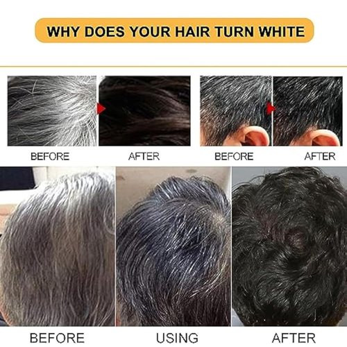 Bubble Hair Dye Shampoo,Natural Plant Hair Dye, Pure Plant Extract for Grey Hair Color Bubble Dye Plant Bubble Hair Dye Shampoo 20ml 10packs/Box (Natural Black)