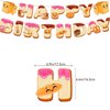 Bread Party Decortions Toast Bread Birthday Party Supplies With Bread Birthday Banner Hanging Swirls Cake Topper Cupcake Toppers Balloons for Bread Birthday Party Home Decor