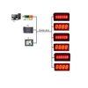 0.36 inch 6 Bit Numbers English Characters LED Digital Display Module Panel for RS485 ModBus RTU for PLC DC 5V 12V 24V