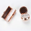 Hennaja Rectangle Pill Box and Round Pill Box,Decorative Pocket Purse Portable Travel Pill Case & Medicine Organizer(1 Pack,2-Splash Ink2)
