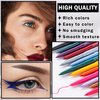 QIUFSSE 3PCS White Eyeliner Pencil Waterproof Eyeliner Pencil High-Pigmented Eye Liner Pencils,Long-lasting Colorful Eyeliner Pen Multi-function Eyeshadow Pen（Classic White）