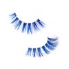 iENVY False Eyelashes Real Mink Color Couture Full Colored Lashes Maximum Fluffiness and Volume Fake Eyelashes (Blue)