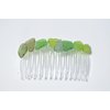 Sea Glass in Shades of Green Hair Comb