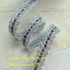 levylisa 14.5 Yards Metallic Braid Trim Embroidery Metallic Trimming Ribbon Applique Costume Sewing Curtain Craft Supplies(Silver)