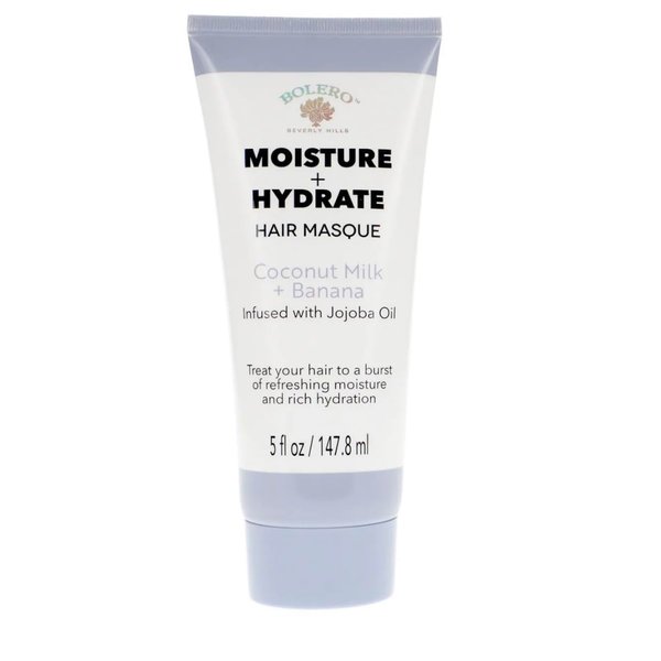 Bolero Beverly Hills Moisture + Hydrate Hair Masque Coconut Milk + Banana Infused with Jojoba Oil (2 EA 5 oz)