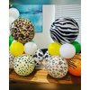 10 Pack 18 Inch Animal Dog Paw Pattern Foil Balloons Helium Dog Pet Balloons Dog Paw Print Balloons for Animal Birthday Dog Pet Theme Kids Party Decorations Supplies